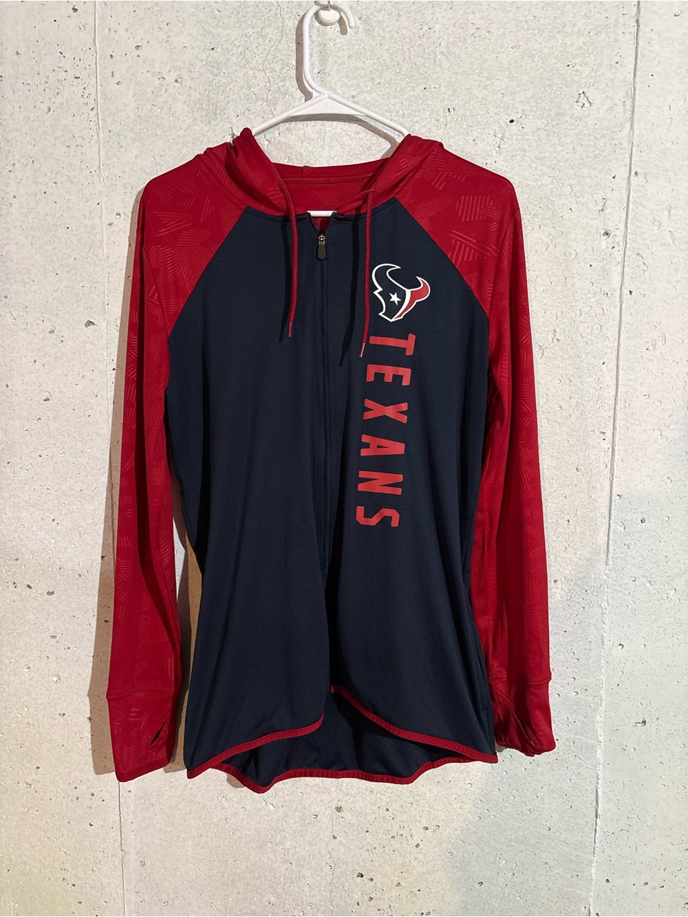 Fanatics NFL Houston Texans Womens Full-Zip Lightweight Hoodie Size M